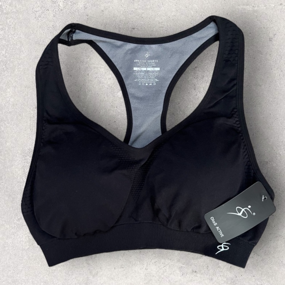 Black Sports Bra by Balance Collection